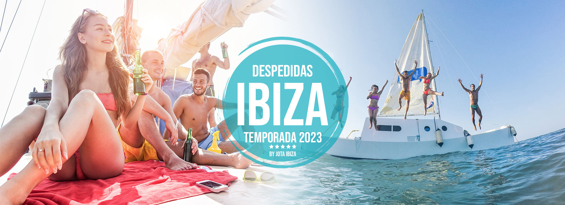Banner catamaran en ibiza
